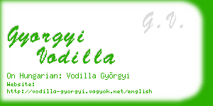 gyorgyi vodilla business card